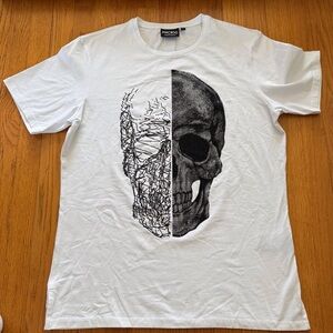 Crystal Appliqué Skull T-shirt by Maceoo